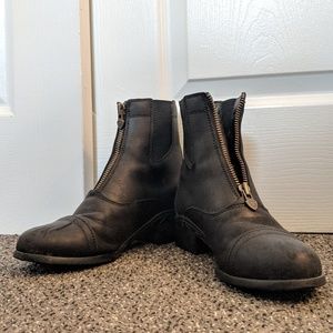 Ariat zip paddock ankle riding boots